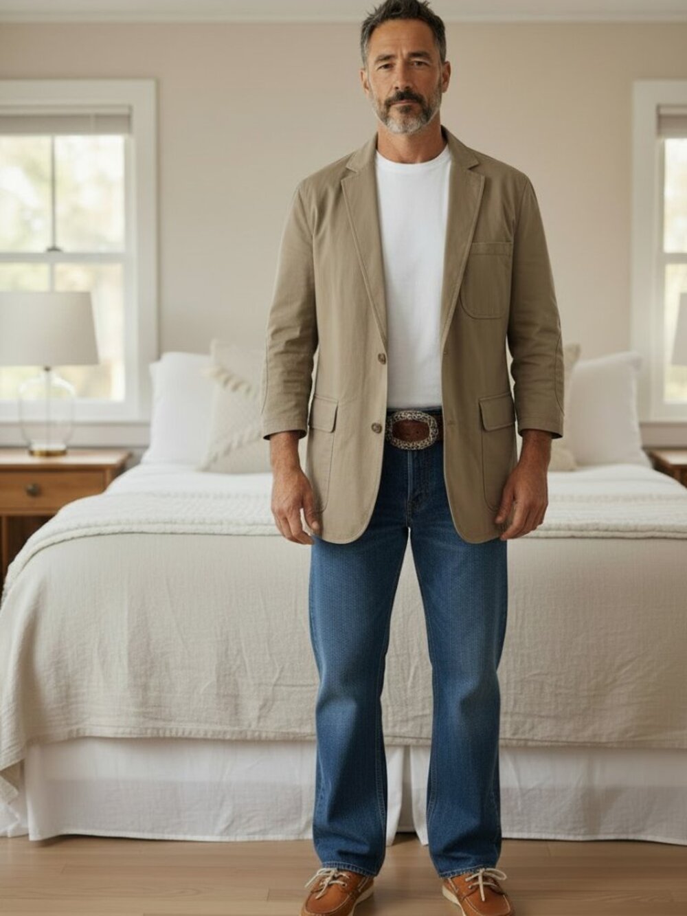 Duluth Trading, Firehose Presentation Jacket, khaki, mens xl +shortened sleeves